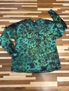 GILDAN ヴィンテージ　タイダイ ロングスリーブ Tシャツ XL