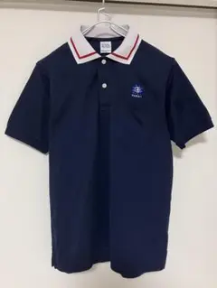 【美品】ガールズ&パンツァー ポロシャツ ネイビー 大洗 ガルパン