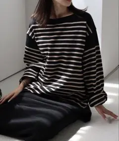 sakishimatokyo バスクボーダーTシャツ　ロンT