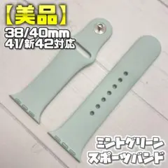 【美品】ミントグリーン S/M 40mm表記 スポーツバンド