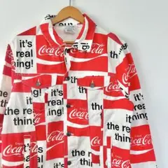 コカコーラ Coca-Cola ジャケット 総柄 トラッカー