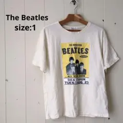 The Beatles ビートルズ プリント Ｔシャツ アイボリー メンズ1