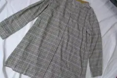 JANE MORE グレンチェック ロング チュニック シャツ 11