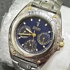 値下げ★TRUSSARDI SPORT 腕時計 クォーツ ネイビー
