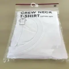 【試着のみ】ジーユー コットンカラークルーネックTシャツ Mサイズ ホワイト