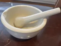乳鉢　特大23.5cm MT印　骨董　すり鉢　レトロ　画材　乳棒付日本画　絵画