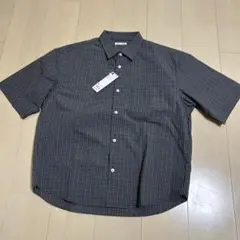 GU ブロードオーバーサイズチェックシャツ