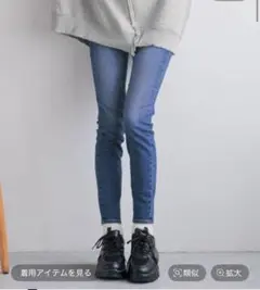 未使用‼️スタイルUPデニムスキニー ローリーズファーム ブルー