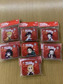 鬼滅の刃　ミルキー　コラボ　缶　7個セット