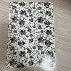 お値下げポーセラーツ 転写紙 白磁用 ブラック花柄
