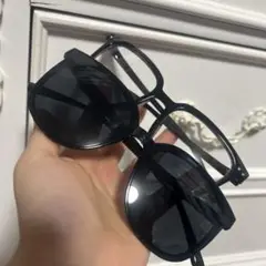 ブラック サングラス メガネ セット
