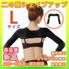 L 姿勢矯正サポーター補正下着ダイエット二の腕シェイパー二の腕シェイプ