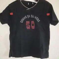 Comme ça du mode 黒 Tシャツ 50
