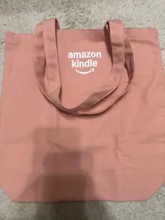 新品未使用　Amazon Kindle エコバッグ　トートバッグ　サーモンピンク