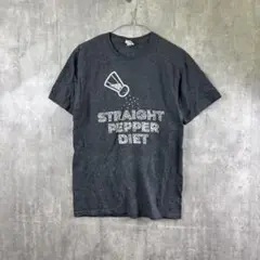 JERZEES ユニークTシャツ/アメリカ古着/USA製/チャコグレー