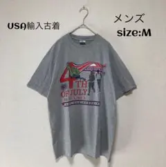 USA輸入古着 3K FUN RAN Tシャツ グレー M