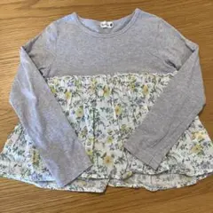 branshes 花柄 長袖Tシャツ 120