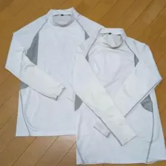 ワークマン　冷感コンプレッション長袖ミドルネックシャツ 2枚セット