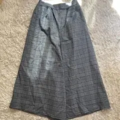 SOMETHING グレー系チェック ロングパンツ 160cm