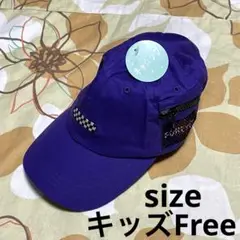 新品 ☆ 女の子用 ☆ キャップ ☆ 帽子 ☆ 紫 ☆ フリーサイズ