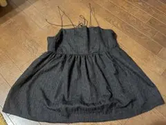 ブラックビスチェ ストラップ付き　しまむら