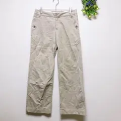 パオデロ【3】コットンリネンチノパン 日本製 カジュアルワイドパンツ ケティ