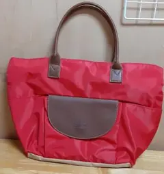 レッド ナイロン トートバッグ　　　SY045