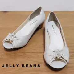 JELLY BEANS ジェリービーンズ オープントゥ パンプス 24 日本製