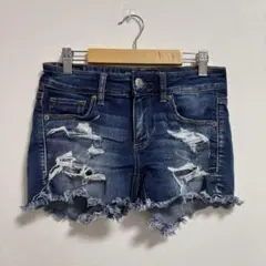 American eagle ダメージデニム ストレッチ ショートパンツ