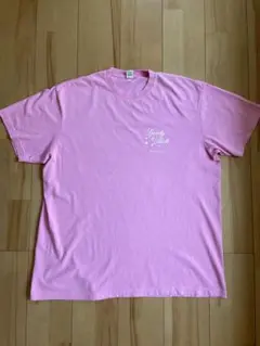 Sporty & Rich プリントTシャツ　USA製　ピンク　XLサイズ