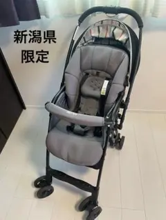 Aprica 折りたたみ式ベビーカー グレー　カルーンエアー