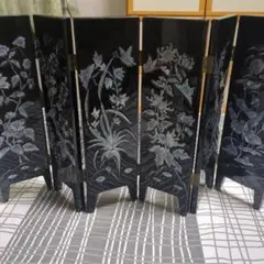 屏風 衝立 中国美術 螺鈿細工 小屏風 パーテーション 工芸品　引き取り限定 Yahoo!オークション - 【福岡県飯塚市 直接引取り限定】中国屏風
