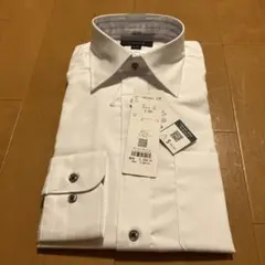新品【タカキュー/TAKA-Q:MEN】ワイドカラーシャツ S(37-80)