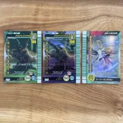 ムシキング　20007シャイニング　3枚 スーパーキリガクレ　アカアシクワガタ