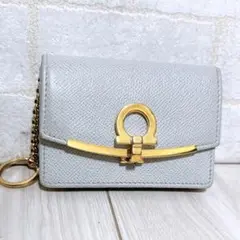 《格安》Ferragamo(フェラガモ)カードケース　キーリング付き