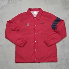 Reebok　リーボック　コーチジャケット　M　レッド　ロゴ　Classic