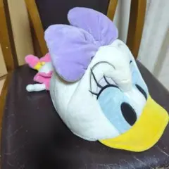 ディズニーリゾート　デイジーダック ぬいぐるみキャップ　カチューシャフリーサイズ