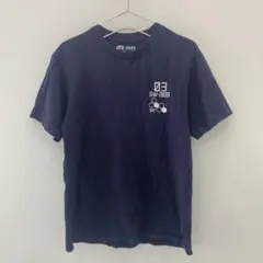 D216 ユニクロ 怪獣8号 半袖Tシャツ ネイビー メンズ M