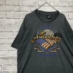 USA製90sヴィンテージTシャツ！シングルステッチ　グレー半袖古着　XL25
