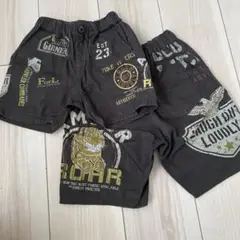 AMBER ROARブラック プリント ボトムス 120・90