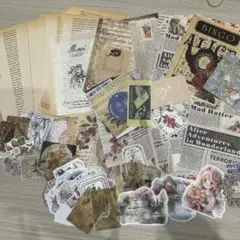 コラージュ素材100枚