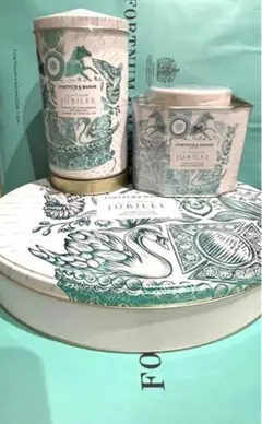 フォートナムu0026メイソン プラチナジュビリー お茶、ビスケットの3点セット