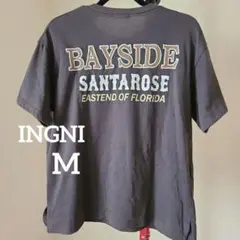 値下げ⤵️INGNI Tシャツ スミクロ グレー M ロゴT バックプリント