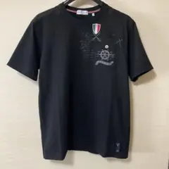 CAPRI 国旗刺繍マリンディテール 黒Tシャツ