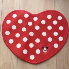 ディズニーリゾート　ミニーマウス　ハートマット　ドットミニー