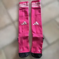 adidas ピンク サッカーソックス S/M