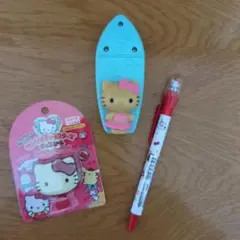 ハローキティ　マルチキャリーバーム＆ボールペン＆アイスバーメーカーセット