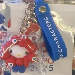 ミャクミャク サンリオ EXPO2025 なりきりキーホルダー キティちゃん