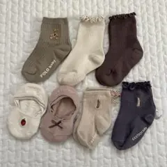くすみカラー靴下　9〜15センチ