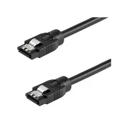 ラウンドケーブル 30cm ラッチ付きシリアルATAケーブル 6Gbps対応